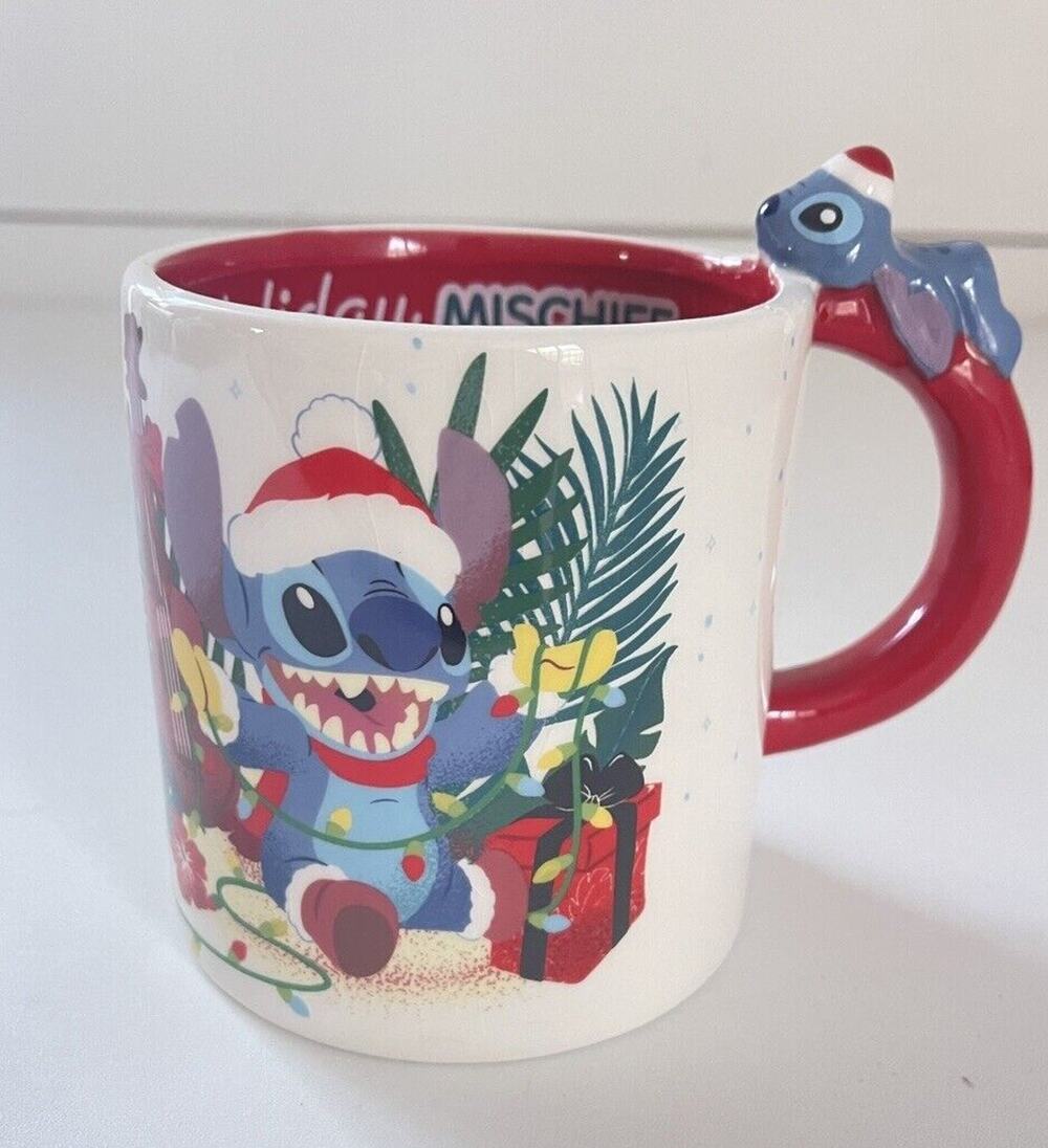 Lilo & Stitch Christmas Disney Holiday Mischief Coffee Mug